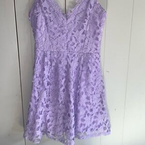 Rue21 Lilac Floral Lace Dress